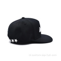 3D rubberen printing 5-panel snapback cap